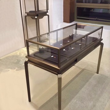 附發票 珠寶櫃臺不銹鋼展示櫃仿古珠寶櫃精品展櫃陳列櫃定做353S 快速出貨