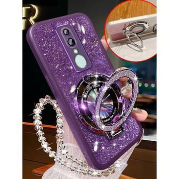 OPPOA9手機殼全包防摔oppoa9鏡頭膜一體保護PCAM10高級閃粉女0pp0opoo時尚網紅個性潮opa9磁吸支架oppa軟膠套
