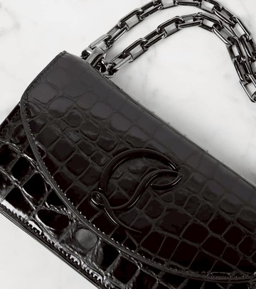 Christian Louboutin Loubi54 croc-effect leather shoulder bag