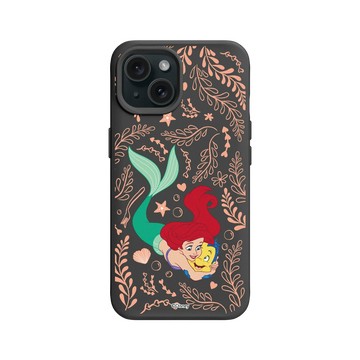 iPhone 15 SolidX 黑 - 迪士尼-公主系列 Disney Princess - 愛麗兒公主