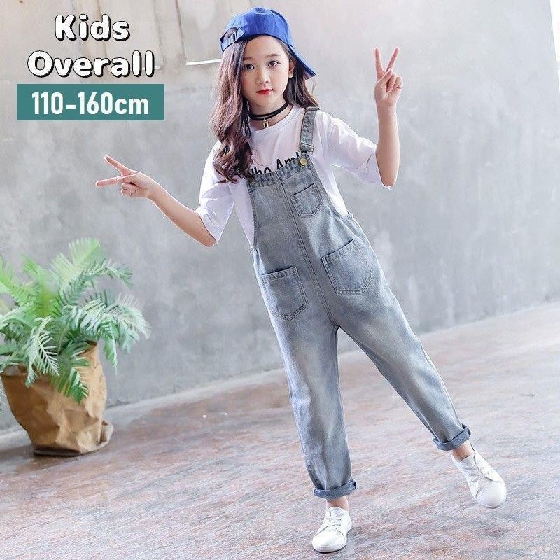 オーバーオール 単品 サロペットパンツ 子供服 キッズ ジュニア 女の子