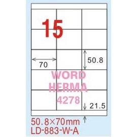 【龍德】LD-883(直角) 雷射、影印專用標籤-金/銀色 50.8x70mm 15大張/包