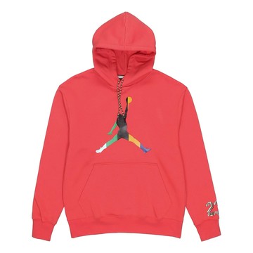Air Jordan Multi-Color Large Logo Printing Red