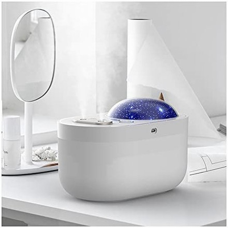 加湿器 スタープロジェクター 卓上 Usb充電式 超音波式 ベッドサイドランプ 星空ライト 3色led 子供部屋 花粉対策に 乾燥防止 空焚き防止 空 通販 Lineポイント最大0 5 Get Lineショッピング