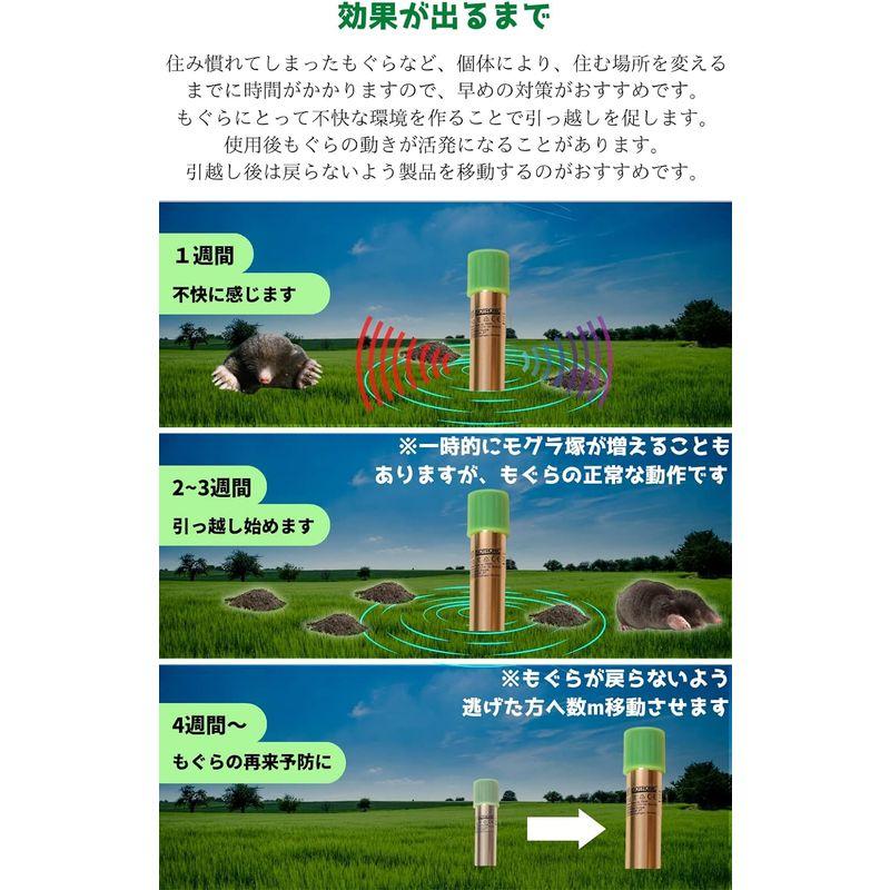 ISOTRONIC 入 もぐら退治 電池式 超音波と振動で撃退 ハタネズミやヘビにも