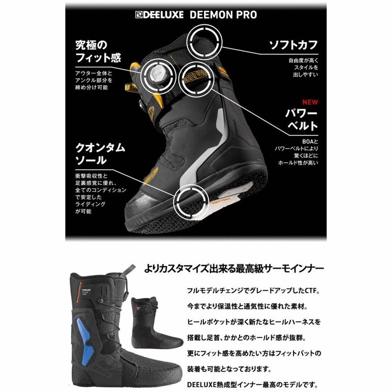 DEELUXE ディーラックス スノーボード ブーツ DEEMON PRO CTF 24-25