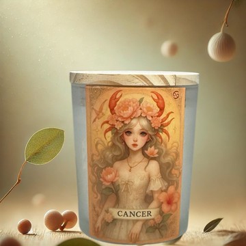 巨蟹座 星座香氛燭杯 溫柔療癒香氣 帶安全感氛圍的質感星座禮盒