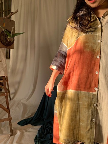 夏一件W1009版型  寬鬆廓型襯衫