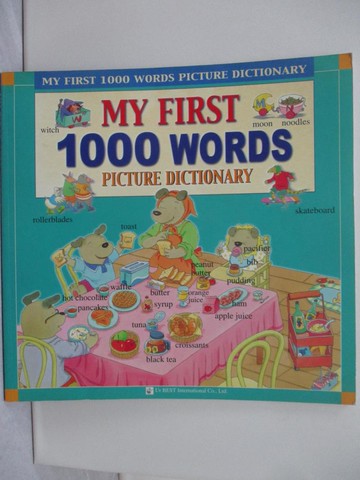 【書寶二手書T1／少年童書_YZV】My First 1000 Words我的第一本圖畫字典_優百科編輯群