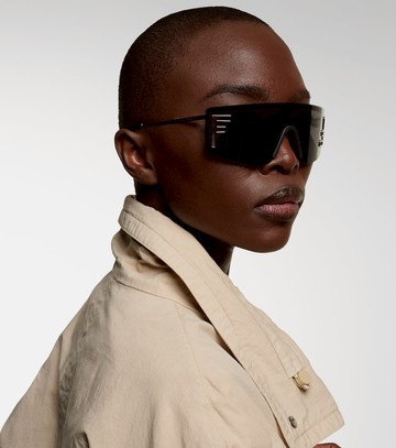Fendi Fendi Sport logo flat-top sunglasses