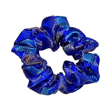 錦浪瀲藍 中尺寸 織錦緞髮圈 大腸圈 髮束 髮繩 髮飾