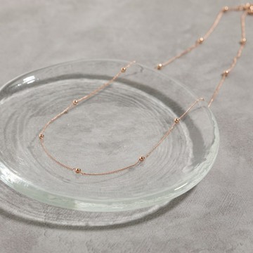 point necklace PG 無鎳項鍊 短項鍊 簡約項鍊 粉紅金