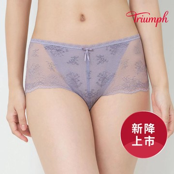 澎澎氣墊 望月系列 中腰平口小短褲 浪漫紫