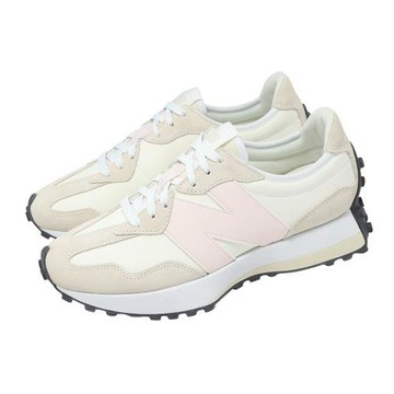 New Balance NB 休閒鞋 327 女鞋 米白 粉 復古 拼接 麂皮 N字鞋 W3271UO-B