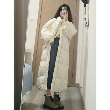 長款羽絨棉服oversize女2025秋冬季新款法式小眾設計感保暖外套潮