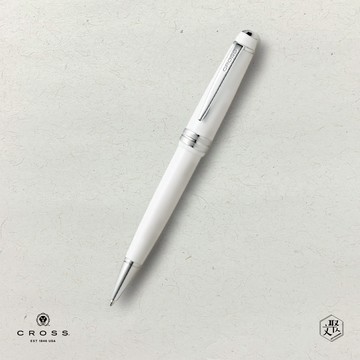 【CROSS】 Bailey Light貝禮輕盈系列亮白原子筆  (原廠正貨)