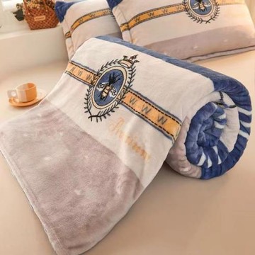 卡通動漫法萊絨蓋毯床單兩用款毛毯冬季保暖單雙人四季毯超柔軟