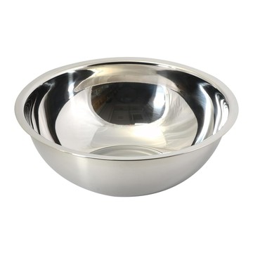 PEARL LIFE 珍珠金屬 不鏽鋼基礎碗 HC-443 24cm  銀色  1個