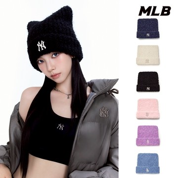 MLB 貓耳針織毛帽 道奇/紅襪/洋基隊 (3ABNB1156-六款任選)【官方旗艦店】