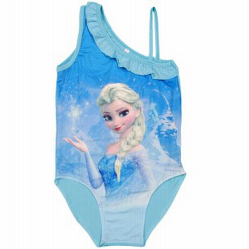 女の子キッズ アナと雪の女王 エルサ フリル付きワンピース水着 スイムウエア アナ雪 女児 ガールズ サックス L 125 Xl 130 Xxl 135 通販 Lineポイント最大1 0 Get Lineショッピング