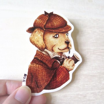 狗狗偵探 福爾摩斯 貼紙