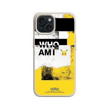 iPhone 15 SolidX 貝殼灰 - 寶可夢 Pokemon - 我是誰-皮卡丘