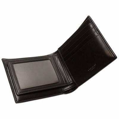 ‼️コーチCOACH‼️ 二つ折り財布 パスケース、小銭入れ付き財布　ブラック コーチ 財布 COACH 財布 パックマン パスケース付 メンズ 二