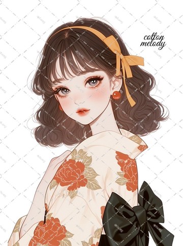 original sticker no.2147 人物貼紙 原創貼紙 原創人物貼紙 裝飾貼紙 cotton melody