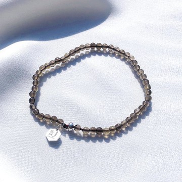 Holy spirit 【神的國度】 水晶純銀手環_茶晶