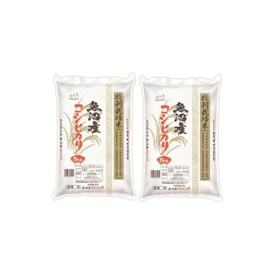 送料無料 新潟 特別栽培米 魚沼産コシヒカリ 5kg×2　精米