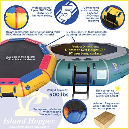 Island Hopper 13 フィート バウンス N スプラッシュ パッド入りウォーター バウンサー