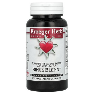 Kroeger Herb Co, 鼻竇支持混合物，100 粒素食膠囊