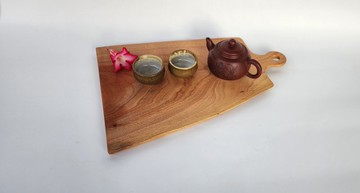 【Woodfun玩木趣】原木梯形餐盤/砧板