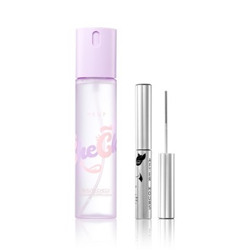 MKUP 美咖 外貌Check持久定妝噴霧+(夜貓女纖長抗暈睫毛膏/Super纖長電眼睫毛膏)擇一