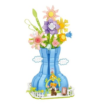 [積木共和國] 【雙高積木】20803 花店(益智拼裝積木)