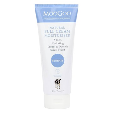 MOOGOO 慕爾果 初乳滋養霜 天然成分 100%不含石蠟油 輕甜奶香味 質地不黏膩  200g  1條