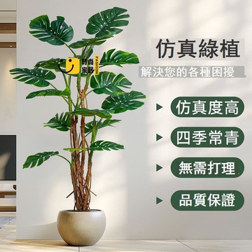 公司貨 免運 假樹 仿真植物 裝飾品 假樹龜背竹仿真綠植高級感客廳室內裝飾擺件大型仿生植物落地盆栽工廠直銷 可開發票 新品特價/全館折扣 5s715