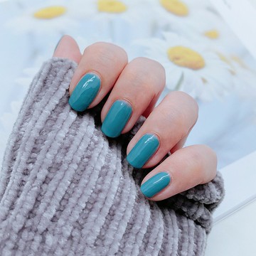 V132 復古泥藍 愛若雅光撩指甲油一步膠