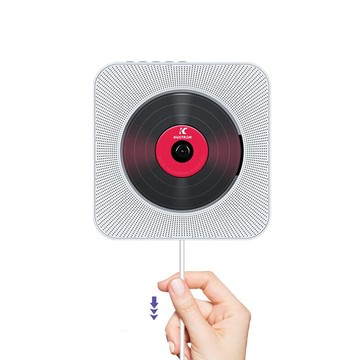 桌曆壁掛兩用 cd+藍芽喇叭多功能播放機 支援cd/藍芽/usb/aux 附遙控器