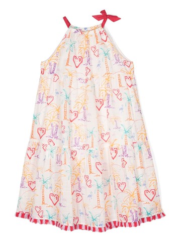 ZIMMERMANN Kids - Ginger halterneck dress - kids - Cotton - 6 yrs - Neutrals