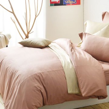 LAMINA吉祥富貴精梳棉雙人被套-黛粉