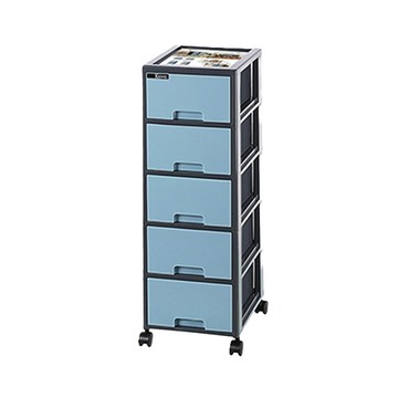 KEYWAY 維基 A4深型五層櫃 附輪 DA850-1 藍色  1個