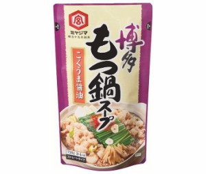 宮島醤油 博多もつ鍋スープこくうま醤油 720g×10袋入×(2ケース)｜ 送料無料