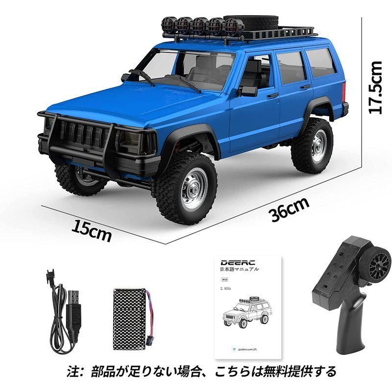 DEERC ラジコン クローラー ホビー ラジコンカー オフロード Jeep