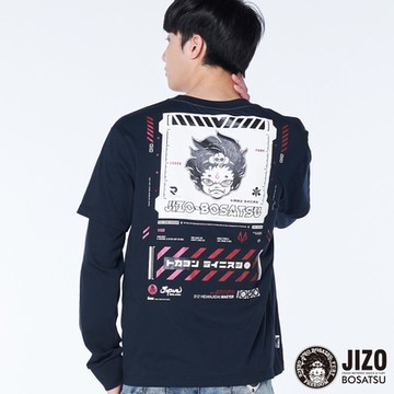 地藏小王 BLUE WAY –動態3D假兩件拆解薄長TEE(藏青)