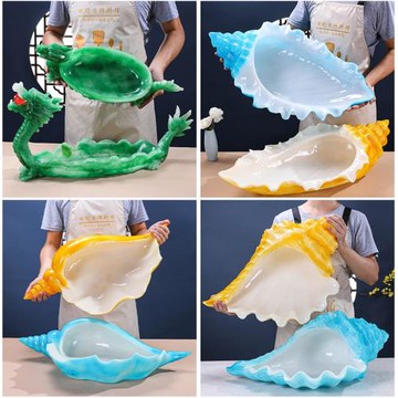 日式三文魚刺身盤樹脂干冰創意餐具高端盤子自助海鮮擺盤拼盤裝飾