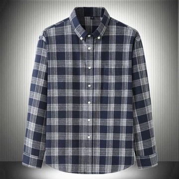 200斤大碼男裝秋季格子襯衣純棉胖青年輕人長袖襯衫加肥加大號7XL