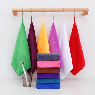 10條裝30x30cm35x35cm40x40cm方巾超細纖維滌錦材質定制logo