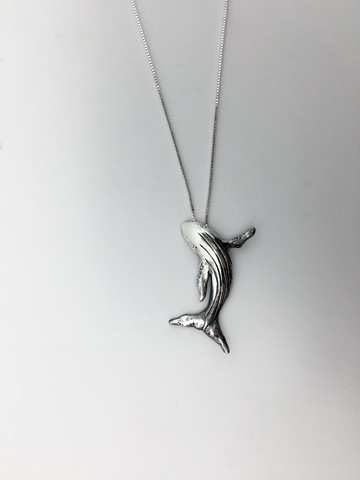 海生系列_鯨躍no.2_純銀項鍊