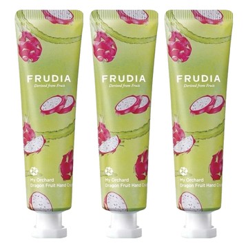 FRUDIA 台灣公司貨 文青果社 輕盈保濕護手霜 火龍果  30g  3條